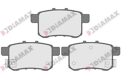 N09494 DIAMAX Комплект тормозных колодок, дисковый тормоз
