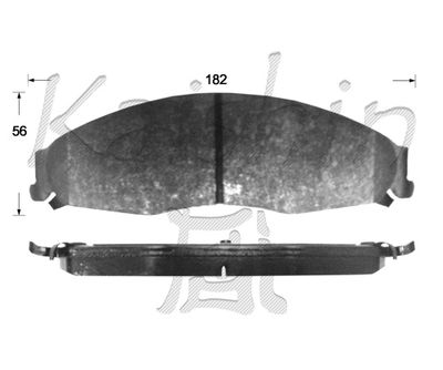 FK10136 KAISHIN Комплект тормозных колодок, дисковый тормоз