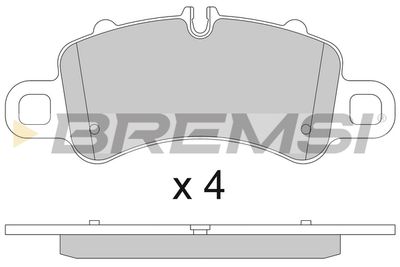 BP3820 BREMSI Комплект тормозных колодок, дисковый тормоз
