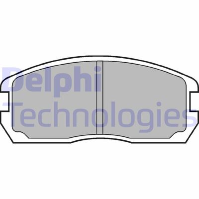 LP467 DELPHI Комплект тормозных колодок, дисковый тормоз