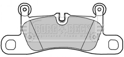 BBP2280 BORG & BECK Комплект тормозных колодок, дисковый тормоз