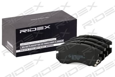 402B0807 RIDEX Комплект тормозных колодок, дисковый тормоз