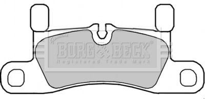 BBP2350 BORG & BECK Комплект тормозных колодок, дисковый тормоз