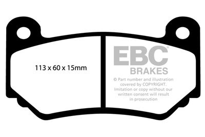 DP1377 EBC Brakes Комплект тормозных колодок, дисковый тормоз
