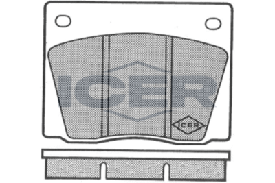180013 ICER Комплект тормозных колодок, дисковый тормоз