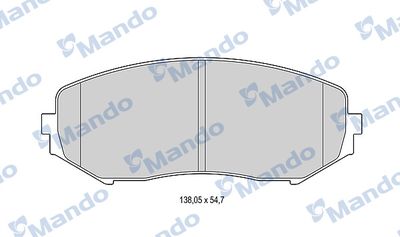 MBF015841 MANDO Комплект тормозных колодок, дисковый тормоз