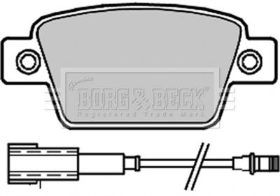 BBP2325 BORG & BECK Комплект тормозных колодок, дисковый тормоз