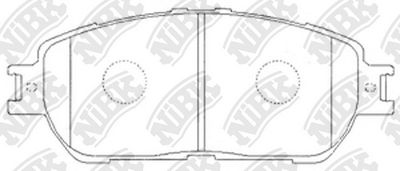 PN1480 NiBK Комплект тормозных колодок, дисковый тормоз