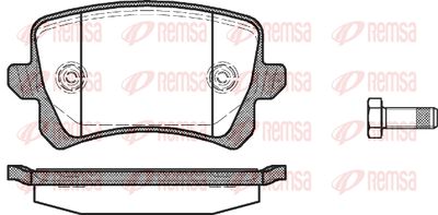 134200 REMSA Комплект тормозных колодок, дисковый тормоз