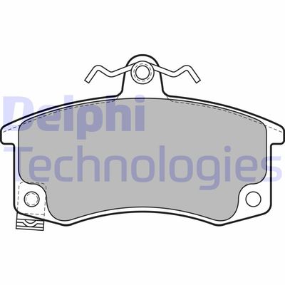 LP1889 DELPHI Комплект тормозных колодок, дисковый тормоз