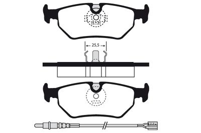 RA06161 RAICAM Комплект тормозных колодок, дисковый тормоз