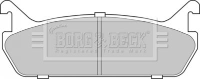 BBP1828 BORG & BECK Комплект тормозных колодок, дисковый тормоз