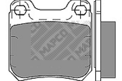 6357 MAPCO Комплект тормозных колодок, дисковый тормоз