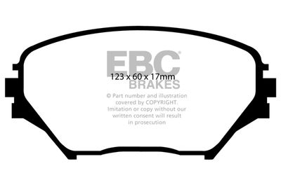 DP1402 EBC Brakes Комплект тормозных колодок, дисковый тормоз