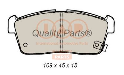 70416076 IAP QUALITY PARTS Комплект тормозных колодок, дисковый тормоз