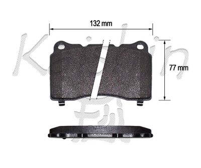 FK10158 KAISHIN Комплект тормозных колодок, дисковый тормоз