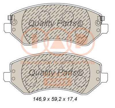 70402018 IAP QUALITY PARTS Комплект тормозных колодок, дисковый тормоз