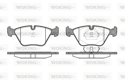 P370340 WOKING Комплект тормозных колодок, дисковый тормоз