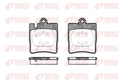 070910 REMSA Комплект тормозных колодок, дисковый тормоз