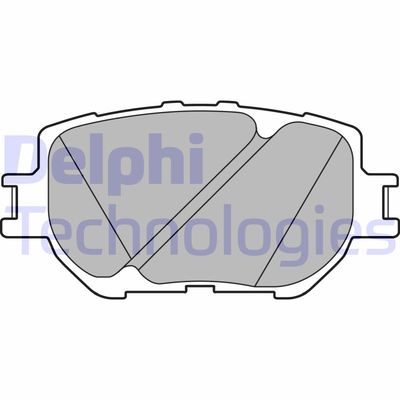 LP2699 DELPHI Комплект тормозных колодок, дисковый тормоз