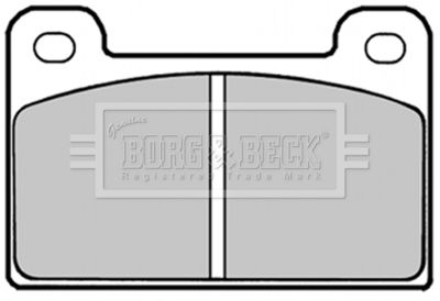 BBP1292 BORG & BECK Комплект тормозных колодок, дисковый тормоз