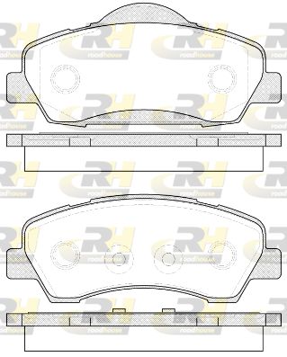 2153000 ROADHOUSE Комплект тормозных колодок, дисковый тормоз