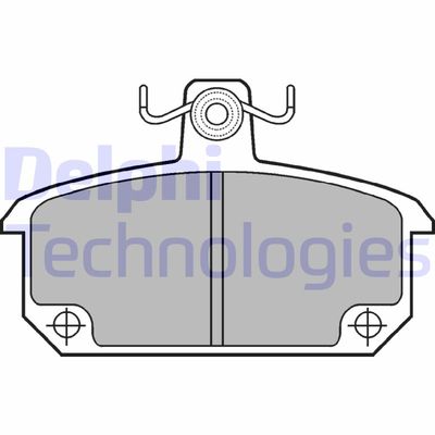 LP168 DELPHI Комплект тормозных колодок, дисковый тормоз