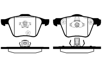 RA09360 RAICAM Комплект тормозных колодок, дисковый тормоз