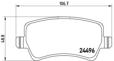 P86021 BREMBO Комплект тормозных колодок, дисковый тормоз