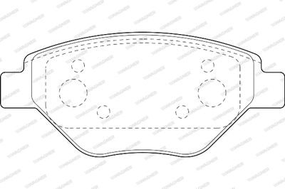 WBP23934A WAGNER Комплект тормозных колодок, дисковый тормоз