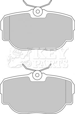KBP1507 KEY PARTS Комплект тормозных колодок, дисковый тормоз
