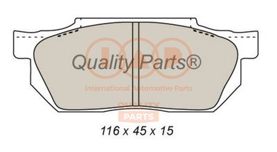 70406013 IAP QUALITY PARTS Комплект тормозных колодок, дисковый тормоз