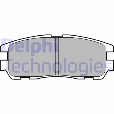 LP965 DELPHI Комплект тормозных колодок, дисковый тормоз