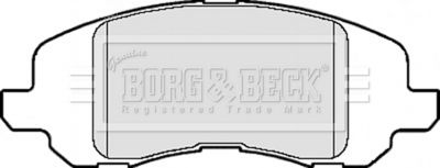 BBP2125 BORG & BECK Комплект тормозных колодок, дисковый тормоз
