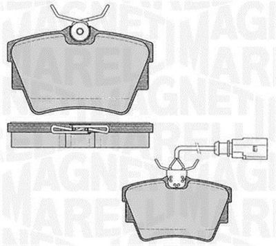 363916060541 MAGNETI MARELLI Комплект тормозных колодок, дисковый тормоз