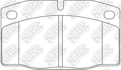 PN0234 NiBK Комплект тормозных колодок, дисковый тормоз