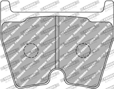 FCP1664R FERODO RACING Комплект тормозных колодок, дисковый тормоз