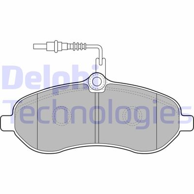 LP1995 DELPHI Комплект тормозных колодок, дисковый тормоз