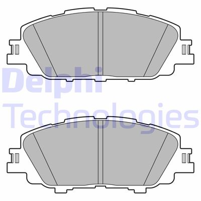 LP3647 DELPHI Комплект тормозных колодок, дисковый тормоз