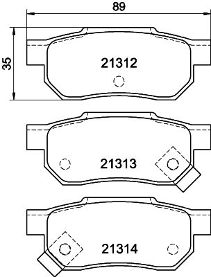 PCP1337 DON Комплект тормозных колодок, дисковый тормоз