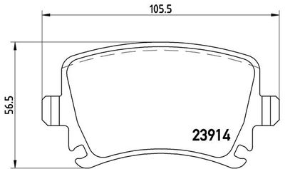 P85073 BREMBO Комплект тормозных колодок, дисковый тормоз