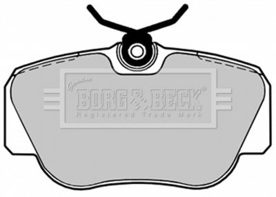BBP1063 BORG & BECK Комплект тормозных колодок, дисковый тормоз