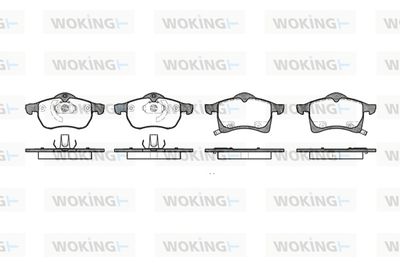 P783302 WOKING Комплект тормозных колодок, дисковый тормоз