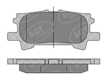 SP394PR SCT - MANNOL Комплект тормозных колодок, дисковый тормоз