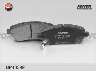 BP43399 FENOX Комплект тормозных колодок, дисковый тормоз