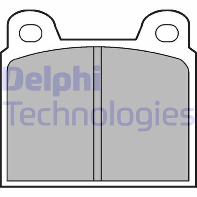 LP20 DELPHI Комплект тормозных колодок, дисковый тормоз
