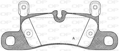 BPA137920 OPEN PARTS Комплект тормозных колодок, дисковый тормоз