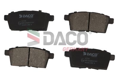 322246 DACO Germany Комплект тормозных колодок, дисковый тормоз