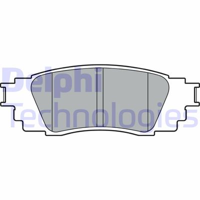 LP3379 DELPHI Комплект тормозных колодок, дисковый тормоз
