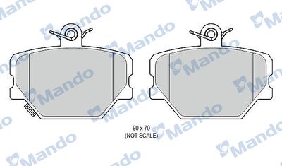 MBF015813 MANDO Комплект тормозных колодок, дисковый тормоз